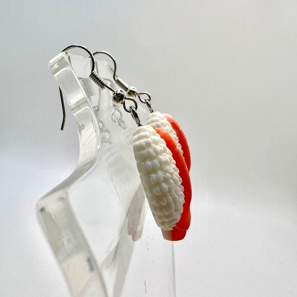 Sushi Earrings - Asian Inspired Earrings - Fish Earrings - Rice Accessories - Picture 3 of 8